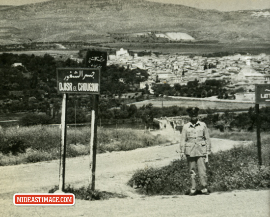 American military attache to Syria in Jisr Alsheghoor 1943
